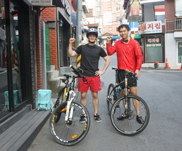 내외국인친구랑 자전거라이딩 츌발~~My foreign 