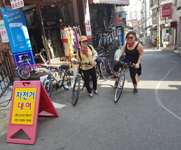 그린자전거공원에서  제부도로 떠난 아가씨