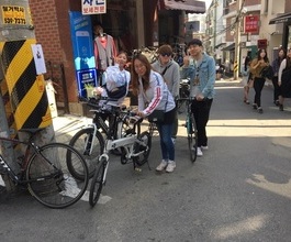 주말 모회사직원들의 이태원에서  한강라이딩가다.