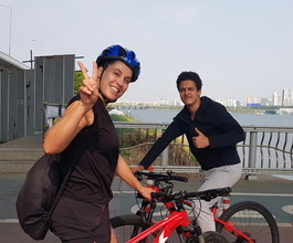 Han river riding with mother